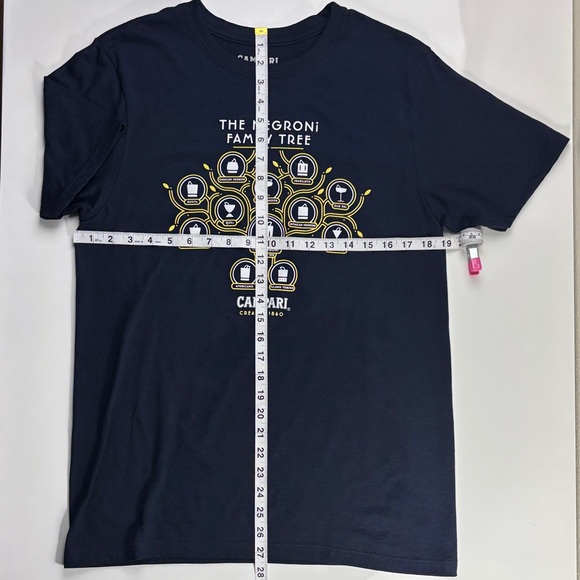 Campari Negroni Family Tree Navy T-Shirt - Picture 2 of 4